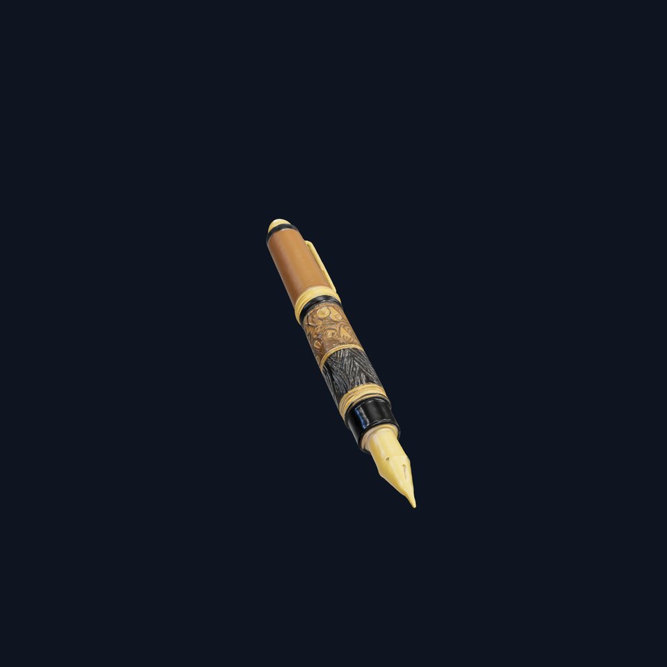 Elegant Fountain Pen Model Pack